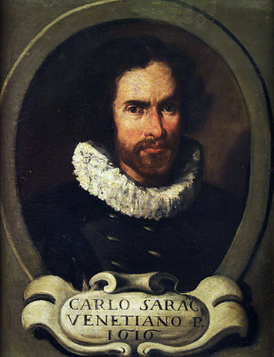 Carlo Saraceni (self-portrait) - Academy of San Luca, Rome XVII Century