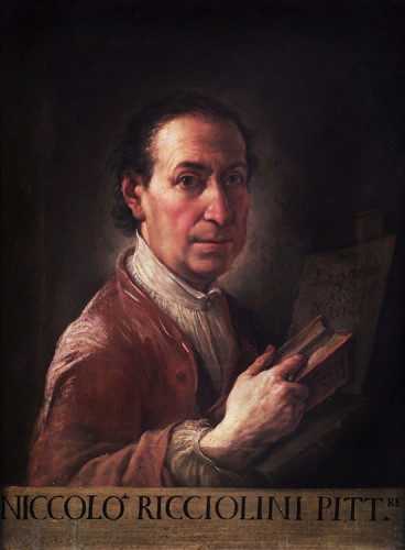 Niccolò Ricciolini (self-portrait) - Academy of San Luca, Rome XVIII Century