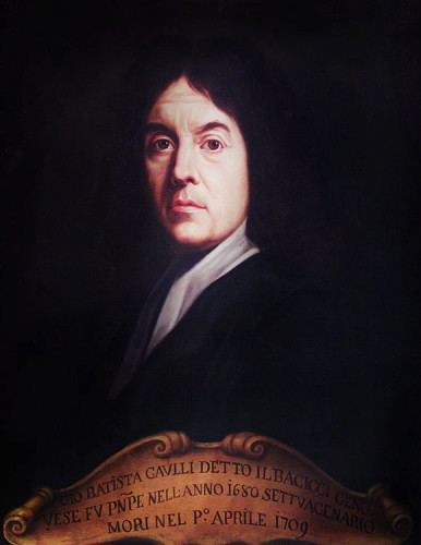 G.B. Gaulli (self-portrait) - Academy of San Luca, Rome XVIII Century